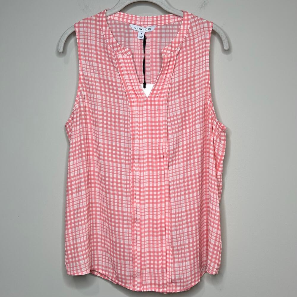 41 Hawthorn Pink Checkered Blouse